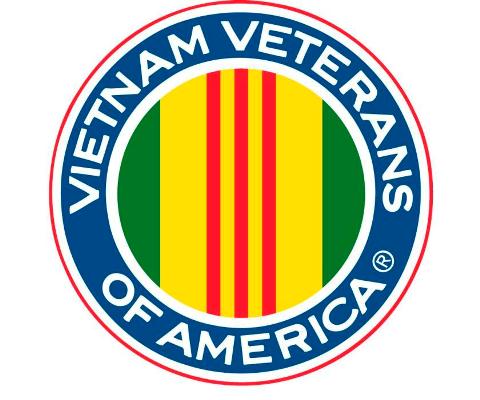 The logo of Vietnam Veterans of America, a non-profit organization that accepts clothing donations in Florida.