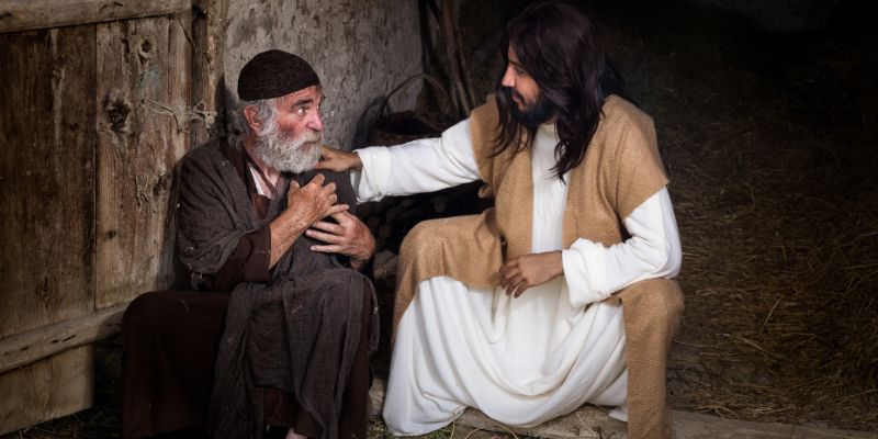 A story in which Jesus shows compassion to the sick.
