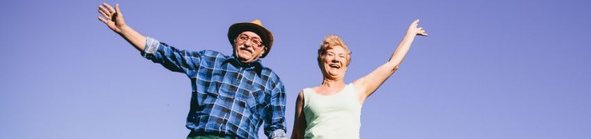 happy couple enjoying a good retirement life