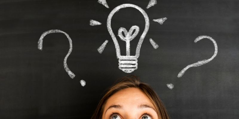 questions that make you think (1) The woman overthinks too much.